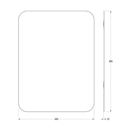 Зеркало Evoform Colora BY 0437 60х80 подвесное