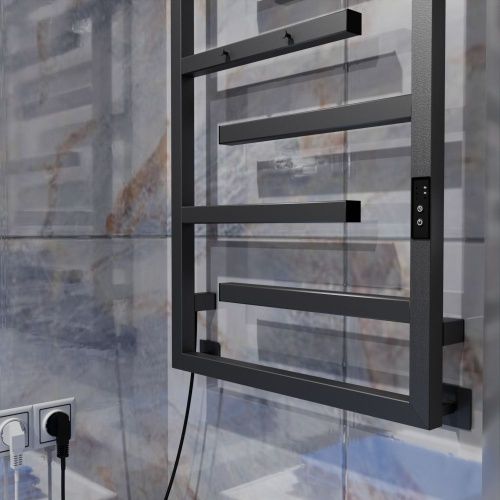 Полотенцесушитель Altasan ЛабиринтПроф ЛабиринтПроф5кр8050Г подвесной 53х80 электрический графит - фото 4