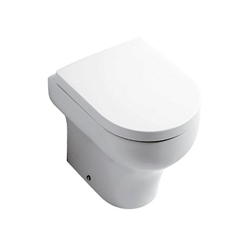 Чаша унитаза приставная Olympia Clear CLE1103R11 цвет белый матовый без сиденья безободковая