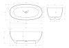 Ванна карбоновая Abber Karbon AK9001-1.7 170х75 отдельностоящая овальная