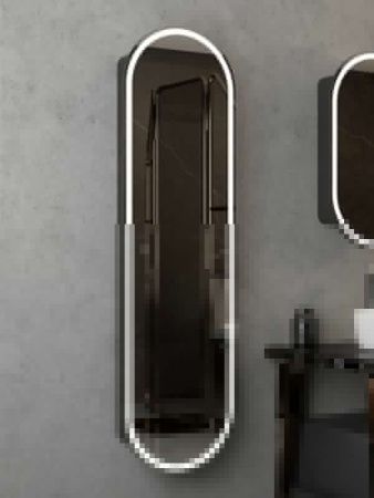 Зеркало-шкаф Continent Elmage Black МВК048 50х160 подвесной