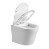 Унитаз подвесной Vincea Piatti VT1-11S белый с сиденьем микролифт безободковый душевой смыв