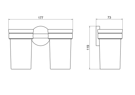 Стакан Aquatek ЕВРОПА AQ4117MB