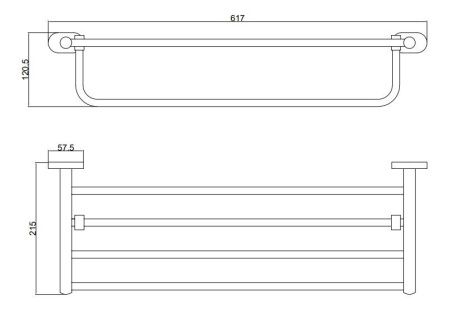 Полка в ванную комнату BELZ B90524