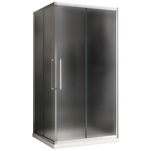 Душевой уголок Abber Schwarzer Diamant AG02129MH 120х90 стекло матовое профиль хром без поддона