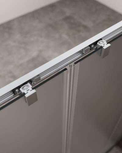 Душевая дверь Cezares MOLVENO MOLVENO-BF-2-170-P-Cr 170х195 стекло рифленое профиль хром глянцевый - фото 3