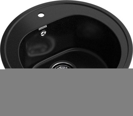 Кухонная мойка Granfest Rondo R-510 черный 50х50 цвет черный поверхность матовая