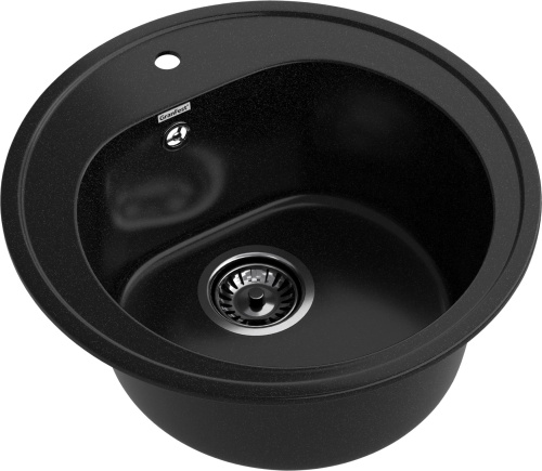 Кухонная мойка Granfest Rondo R-510 черный 51х51 цвет черный - фото 2