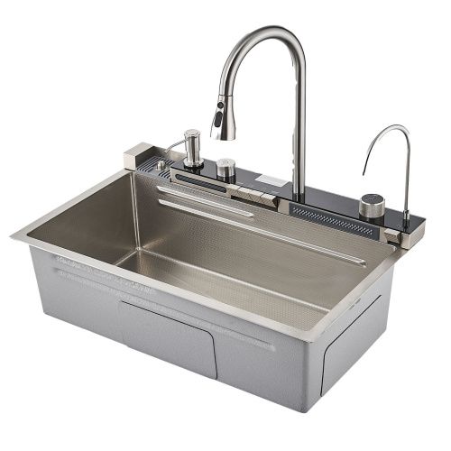 Кухонная мойка Savol S-SC001L 75х46 цвет сатин поверхность матовая - фото 2