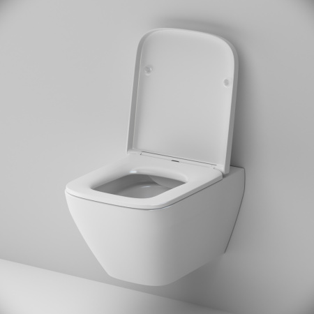 Унитаз подвесной Am.Pm Spirit V2.0 C701701SC белый с сиденьем микролифт безободковый каскадный смыв