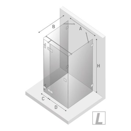 Душевой уголок New Trendy EVENTA Chrome EXK-4579 90х90 стекло прозрачное профиль хром без поддона - фото 3