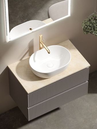 Тумба под раковину Sancos SNOB R SNR100SM 100х40 подвесная цвет бежевый