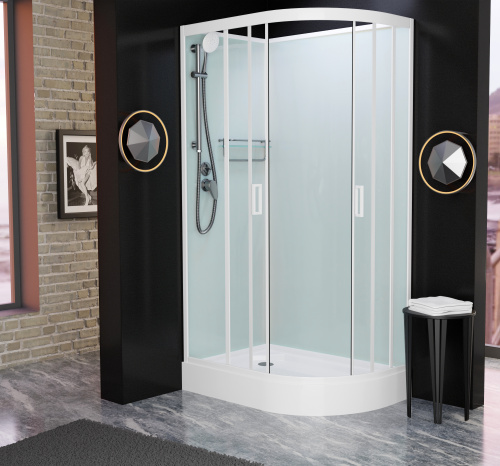 Душевая кабина Frank 412012 120х80 без крыши ориентация левая - фото 2 Душевая кабина Frank 412012 120х80 без крыши ориентация левая - фото 2