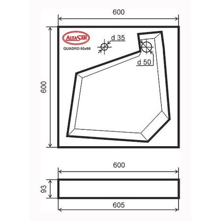 Раковина из искусственного камня Altasan QUADRO UPP60QUADROs 60х60 над стиральной машиной цвет белый 1 отверстие под смеситель