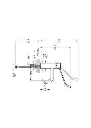 Смеситель Vitra Aquamed A42312WSA на раковину хром