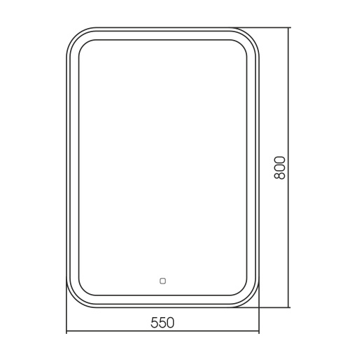 Зеркало в ванную ABBER AG6105S 55х80 - фото 4
