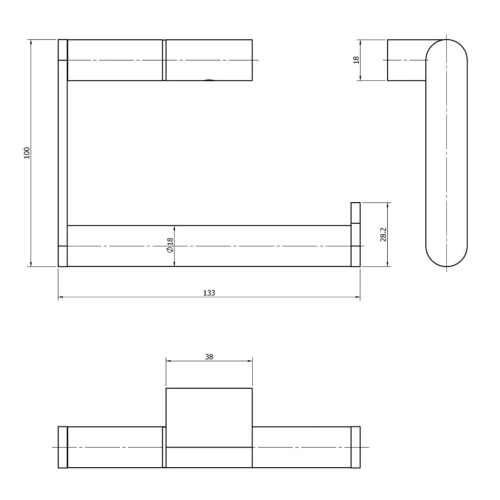 Бумагодержатель Langberger Accessories 28043A - фото 2