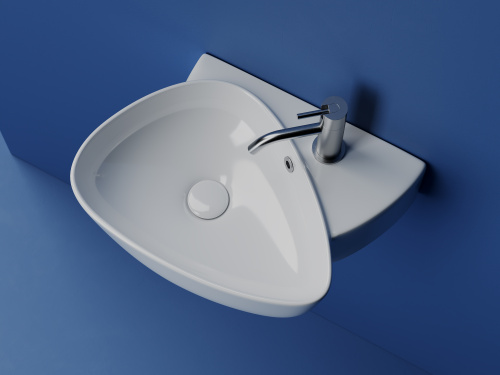 Раковина Ceramica Nova ELEMENT 50 см CN5049 подвесная цвет белый - фото 3