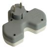 Разветвитель сетевой 2-местный с/з и USB+Type C Stekker ADP16-15-20 50071