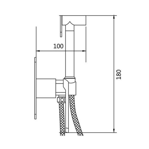 Гигиенический душ со смесителем Shevanik S8005F белый - фото 3
