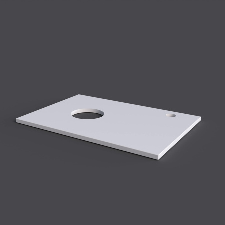 Столешница Grossman Флай 507001 67х44 накладная цвет белый