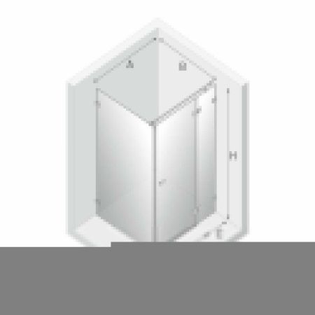 Душевой уголок New Trendy AVEXA Black EXK-1601 120х90 стекло прозрачное профиль черный без поддона