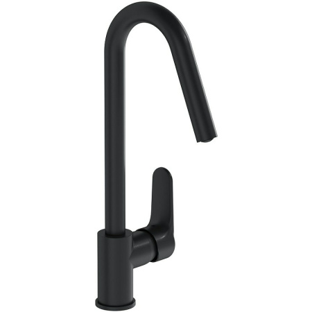 Смеситель Vitra Root Round A4274236EXP на мойку черный матовый без термостата