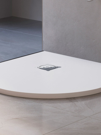 Душевой поддон из искусственного камня RGW Stone Tray (Стоун Трей) 16153100-01 100х100 белый без ножек