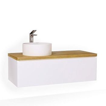 Тумба под раковину Jorno SOLIS SolN.01.120/P/W/JR 120х50 подвесная цвет белый