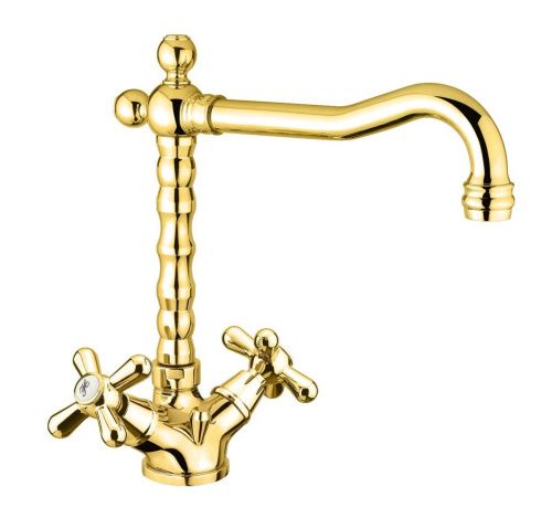 Смеситель Fiore 26OO0625 на раковину золото - фото 2