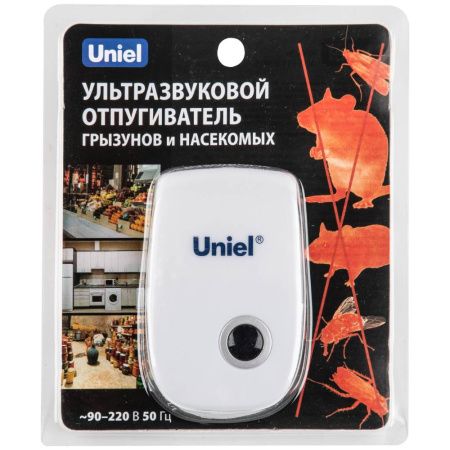 Ультразвуковой отпугиватель насекомых и грызунов Uniel UDR-E UDR-E11 White