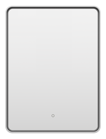 Зеркало с подсветкой Brevita Mercury MER-Rett6-060/80-platinum 60х80 подвесное