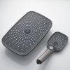 Душевая стойка Shevanik S6236T настенная цвет оружейная сталь