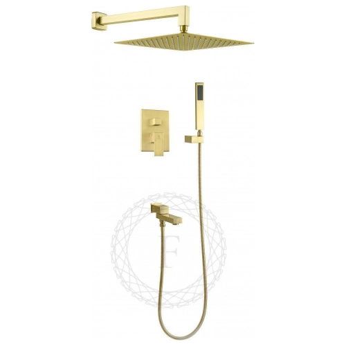 Душевая система Filarete FL1040MG встраиваемая в стену цвет матовое золото - фото 2
