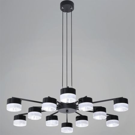 Люстра потолочная Reluce 19490-0.4-6+6 Black