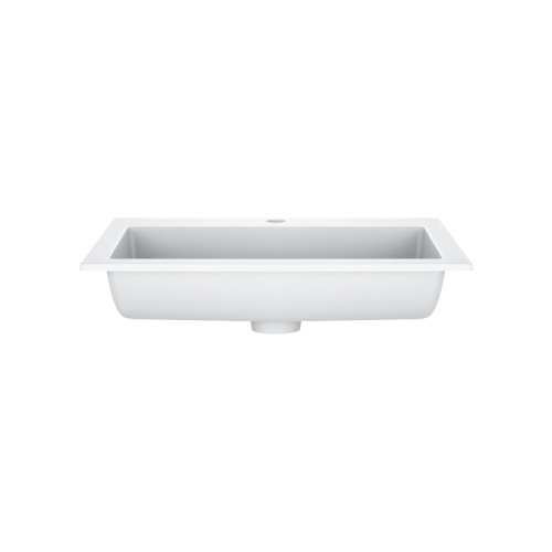Раковина из искусственного камня Vincea VCB-13600W 60х48 встраиваемая цвет белый - фото 2