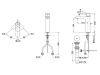 Смеситель для раковины Toto TLG04304R на столешницу хром