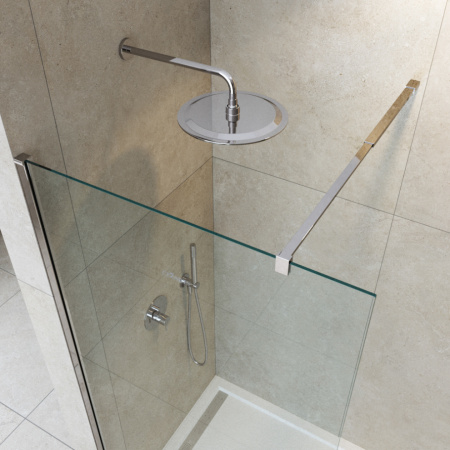 Душевая перегородка Cezares LIBERTA LIBERTA-L-1-125-C-Cr 125х195 стекло прозрачное профиль хром глянцевый