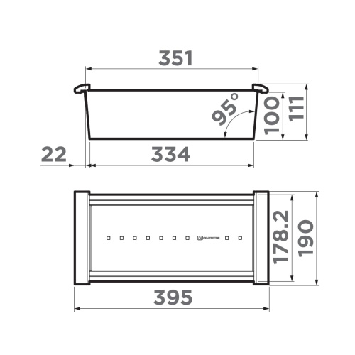 Коландер Omoikiri CO-05-LG	 4999058 - фото 2