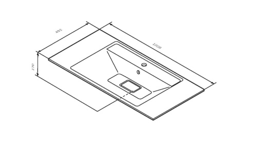 Раковина Am.Pm Inspire V2.0 101 см M50AWPX1001WG встраиваемая цвет белый матовый - фото 3