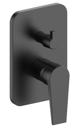 Смеситель для ванны и душа Esko BT83-2B встраиваемый в стену черный - фото 2