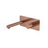 Смеситель для раковины Boheme Stick 125-CB встраиваемый в стену медь