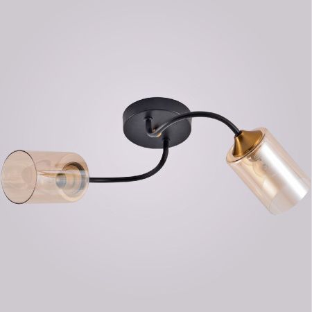 Светильник потолочный Reluce 01608-0.3-02 BK+BRASS