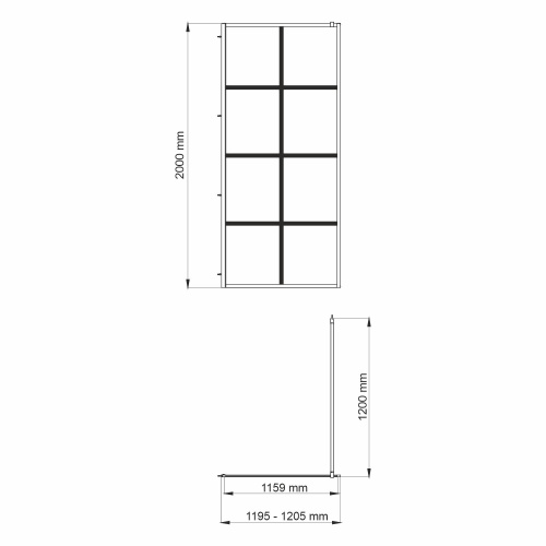 Душевая перегородка WasserKRAFT Glan 66W 66W40 120x200 стекло прозрачное 8 мм - фото 5