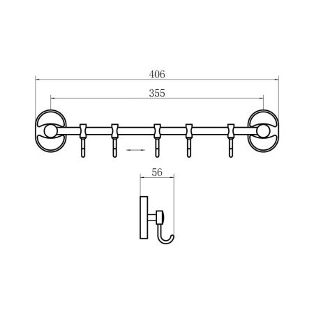 Крючок Fashun A1915-5
