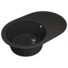 Кухонная мойка Uperwood Quartz Premium UPD-02 3910202107 75х50 цвет черный поверхность матовая