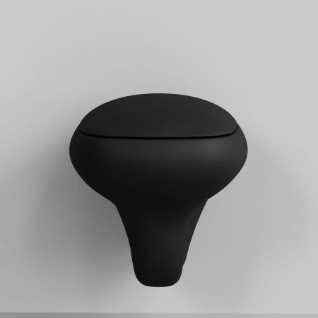 Чаша унитаза подвесная Ambassador Diamond 123T20201R цвет черный без сиденья каскадный смыв