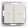 Выключатель 2-клавишный для жалюзи 10А Systeme Electric AtlasDesign (АтласДесигн) ATN000219