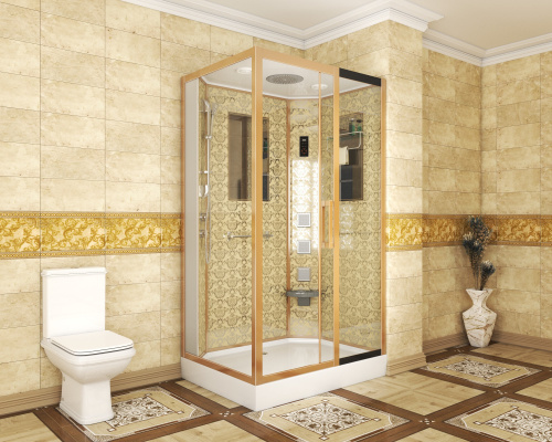 Душевая кабина Niagara Luxe 7711GR 120х90 прямоугольная с крышей - фото 3