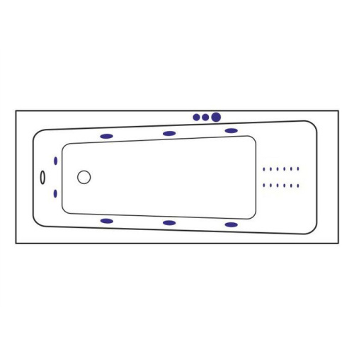 Ванна гидромассажная Excellent AVA WAEX.AVA16.SMARTNANO.CR 160х70  прямоугольная - фото 2